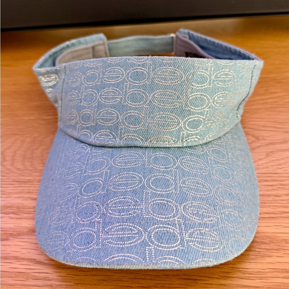 Bebe Light Blue Denim Visor